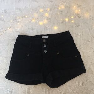 🆕Listing- hi-rise black jean shorts